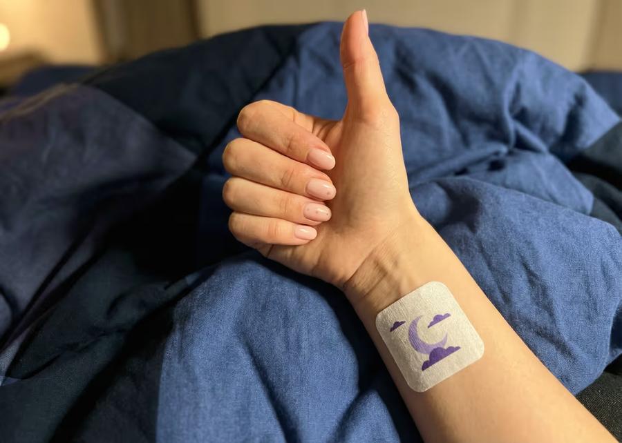 Sleep patch worn on wrist overnight